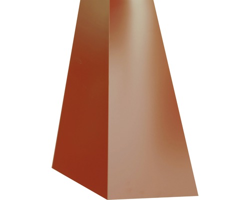PRECIT Slagregenschort voor holle knik, RAL3009 oxiderood, 1000x100x140 mm