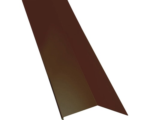 PRECIT Slagregenschort voor bolle knik, RAL8017 chocoladebruin, 1000x135x190 mm