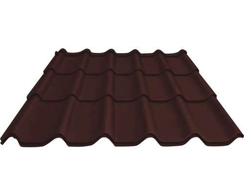 PRECIT dakpanplaat metaal RAL 8017 chocoladebruin 2160 x 1170 x 0,5 mm-0