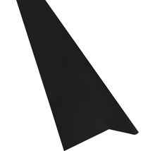 PRECIT Slagregenschort voor bolle knik, RAL9005 zwart, 1000x135x190 mm