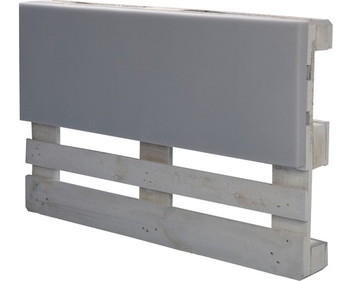 Palletkussen rugleuning schuimplaat Isopur 120x40x5 cm Grijs geluidsscherm van houten pallet