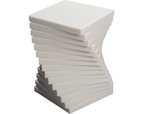 Decoratieve kruk gemaakt van meerdere vierkante platen