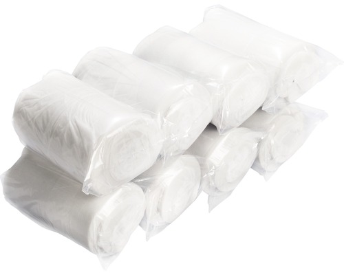 Meerdere rollen vuilniszakken verpakt in folie