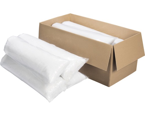 Doos met isolatiewol in rollen