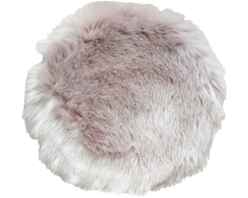 SOLEVITO Zitkussen imitatiebont roze ø 35 cm SOLEVITO Zitkussen imitatiebont roze ø 35 cm