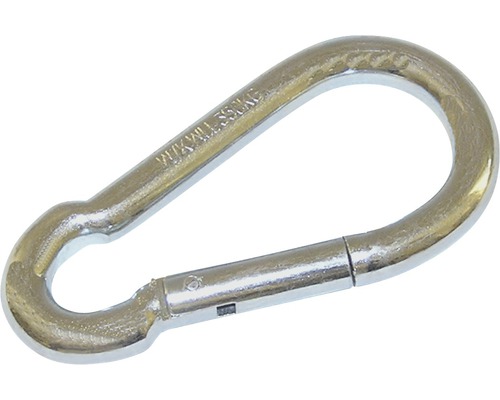 DRESSELHAUS Karabijnhaak 8x80 mm galv. verzinkt, 10 stuks Karabijnhaak met snapper