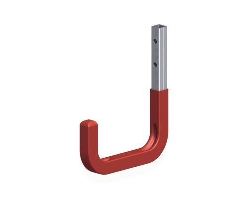 ALFER wandhaak blank aluminium rood, type 3, d 80 x h 120 mm-0