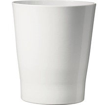 Witte keramische bloempot