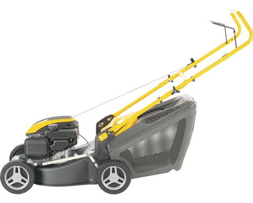 Benzine grasmaaier met grasopvangbak