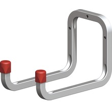 Metalen wandhaak met twee ophangers