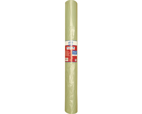Afdekfolie multifunctioneel op rol 1,5x50 m LDPE Afdekfolie op rol, 75 vierkante meter oppervlak