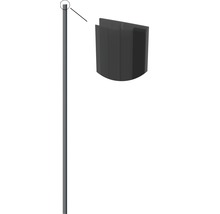 Metalen paal met detailweergave