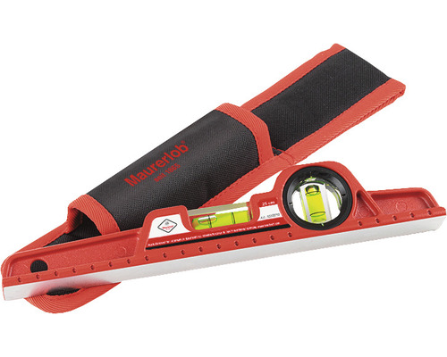 Maurerlob waterpas 25 cm met tas