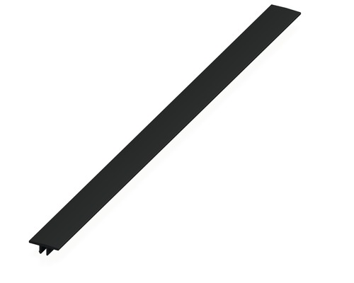 ALFER coaxis®-afdekstrip kunststof zwart, 16 x 1000 mm