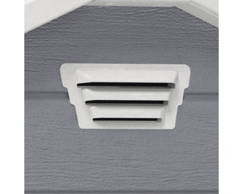 Gevelventilatie met drie lamellen voor het ventileren van tuinhuisjes