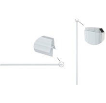 Magnetische afdichtingsprofielset mat wit