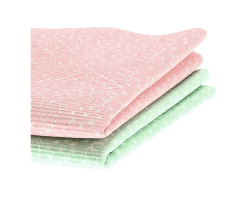 Stapel van twee theedoeken van katoen