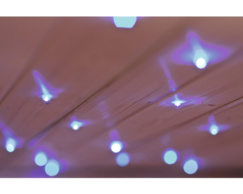 Houten plafond met decoratieve verlichting