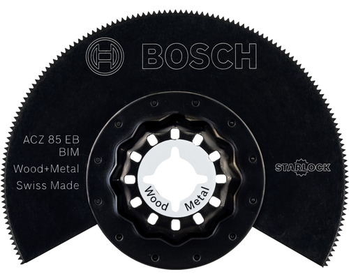 BOSCH Segmentzaagblad Starlock ACZ 85 EB bimetaal voor hout en metaal Ø 85 mm Bosch ACZ 85 EB BIM invalzaagblad voor hout en metaal met Starlock-opname