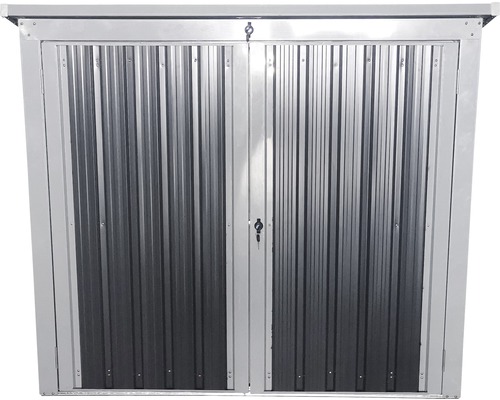 Metalen tuinkast met afsluitbare deuren