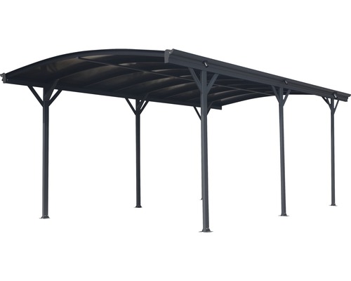 Vrijstaande carport met stalen frame en dak