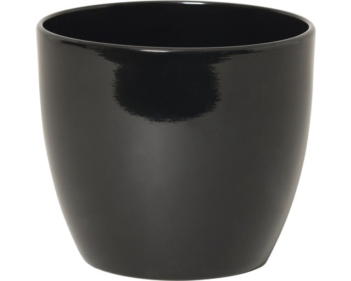 Bloempot Boule Keramiek zwart Ø 25 cm H 22,5 cm