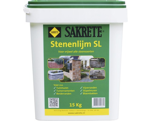 Sakrete Stenenlijm SL steenlijm in emmer, 15 kilogram