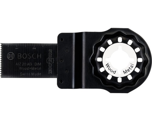 BOSCH Invalzaagblad Starlock AIZ 20 AB bimetaal voor hout en metaal, 20x20 mm Bosch AIZ 20 AB BIM invalzaagblad voor hout en metaal