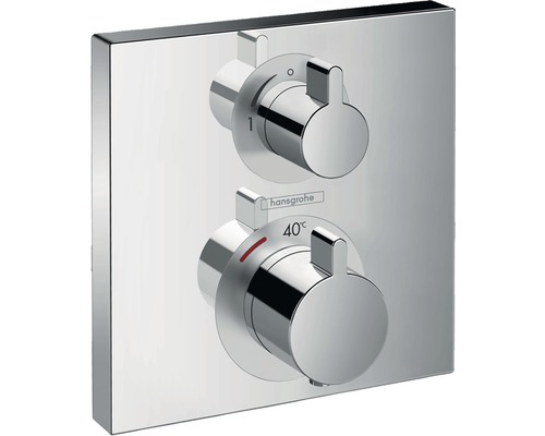 HANSGROHE Afbouwdeel douche thermostaatkraan met omsteller Ecostat Square 15714000 excl. iBox chroom