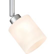 Plafondspot met glazen lampenkap