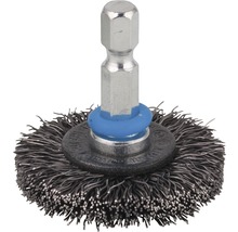 Draadborstel met zeskantschacht voor boormachines