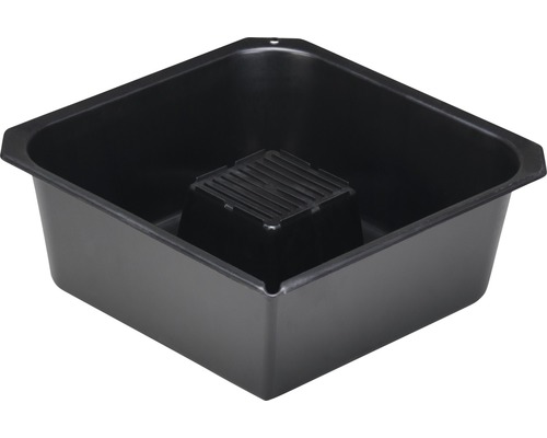 Verfbak van kunststof met afstrijrooster