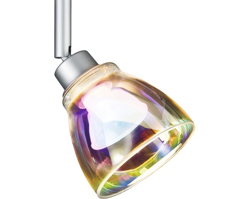 Plafondlamp met glazen kap