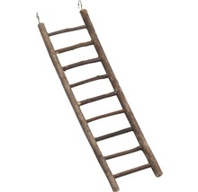 Houten ladder voor kleine dieren met haakophanging
