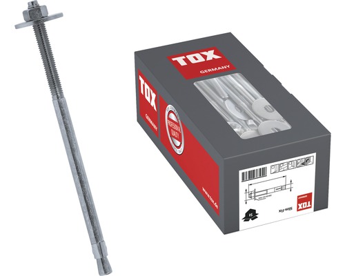 Tox Slim Fix zwaar anker en een verpakking met meerdere ankers