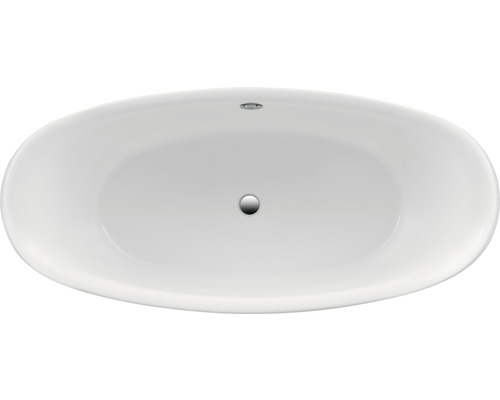 Vrijstaand bad van sanitairacryl, ovale vorm