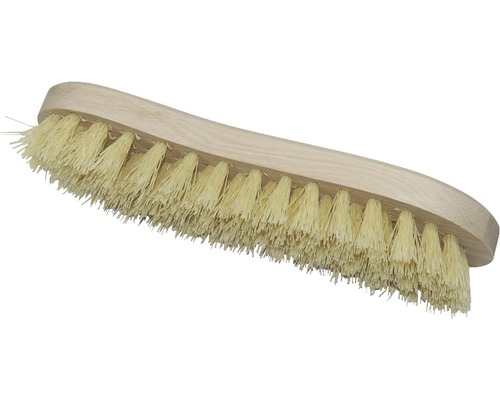 Handborstel met houten handvat en borstelharen