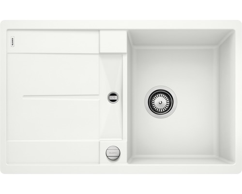 BLANCO Spoelbak Metra 45 S-F wit 49x77 cm Spoelbak met afdruiprek en afvoer