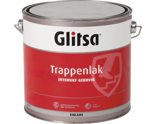 GLITSA Trappenlak intensief gebruik acryl eiglans 2,5 l Glitsa Trappenlak in blik voor binnengebruik