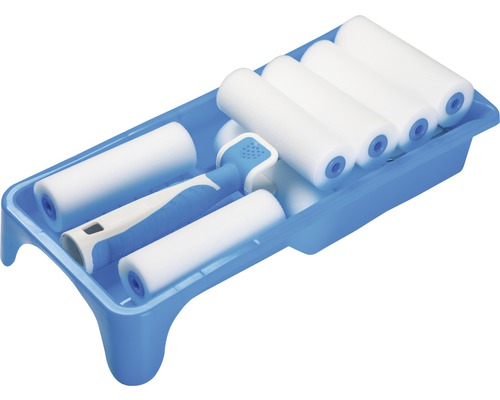 Verfrollerset met verfbak en meerdere rollen