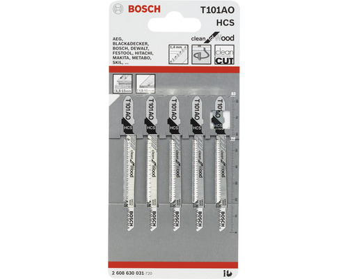 Bosch decoupeerzaagbladen set, geschikt voor zuivere houtsneden