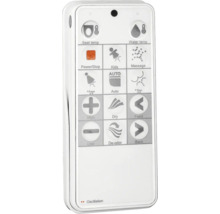 Afstandsbediening voor douchetoilet met verschillende functies zoals zittingtemperatuur, watertemperatuur, massage en oscillatie.