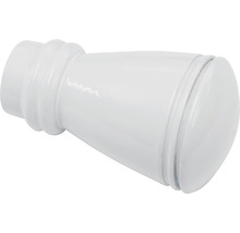 GARDINIA Chicago eindknop siro wit ø 20 mm 2 stuks
