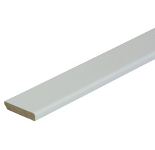 Coverboard Padena plafondlijst structuur wit 40 x 8 mm lengte 2600 mm-thumb-0