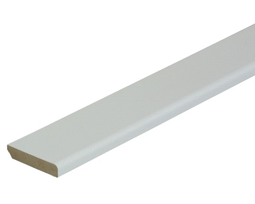 Coverboard Plafondlijst padena structuur wit 2600 x 40 x 8 mm Houten plint