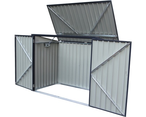 Open metalen tuinkast voor tuinopslag