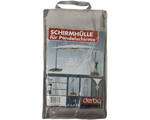 Beschermhoes voor zweefparasols van Derby, geschikt voor parasols met de maten 300 cm, 350 cm en 300 x 300 cm