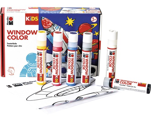 Marabu Window Color set met raamverf en sjablonen