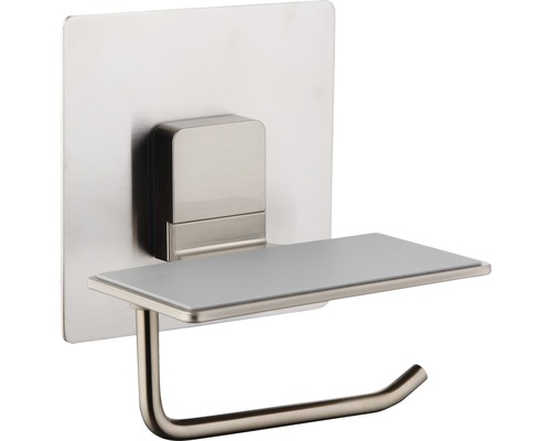 Toiletpapierhouder met plank van metaal