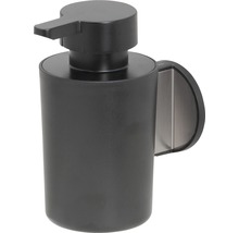 Zwarte zeepdispenser voor wandmontage